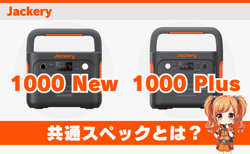 1000 Newと1000 Plusの共通スペックとは？